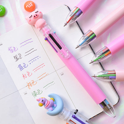 Cartoon Colored Push Action Ballpoint Pen