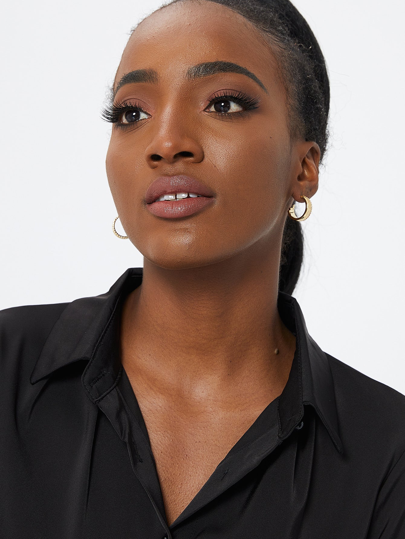 Golden Zircon Gear Personalized Earrings