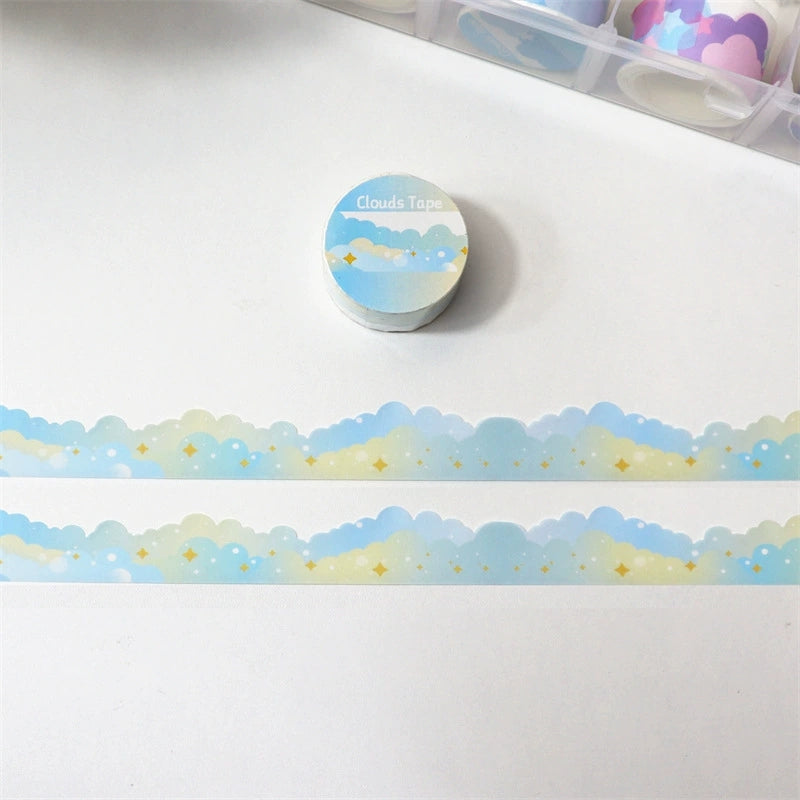 Ins Cute Stars And Clouds Border Decoration And Paper Tape