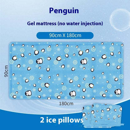 Gel Ice Pad Mattress Cooling Single PVC Cushion