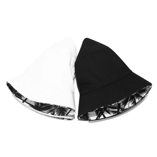 Printed Double-sided Bucket Hat Outdoor Travel Sun Visor
