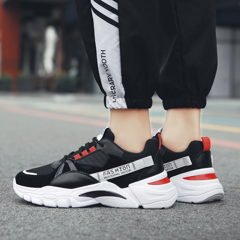 New Arrival Mesh Breathable Sports Running Men's Shoes Old Thick-soled Casual Men's Shoes