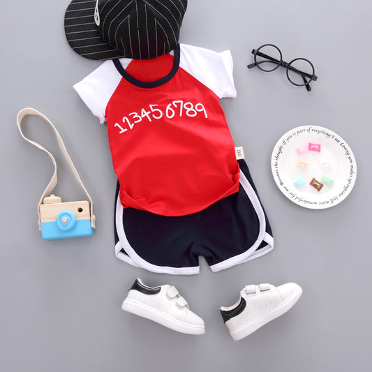 New Boy's Summer Suit Short Sleeve Shorts