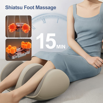 Shiatsu Foot Massager With Heat Kneading Calf Leg Arm Massage Relief