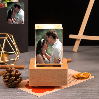 Creative Square Crystal Engraved Color Printed Photo Gift Ornaments