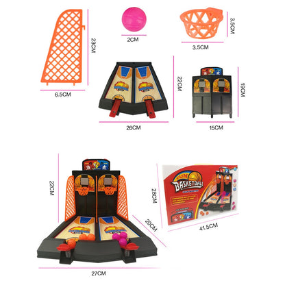 Double play basketball toy children's finger ejection