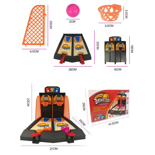 Double play basketball toy children's finger ejection