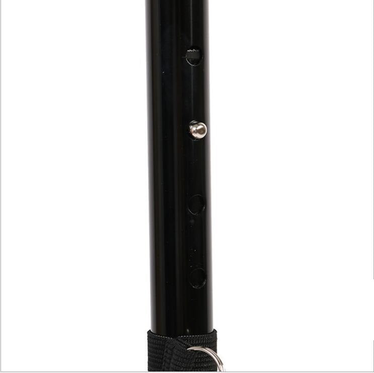 Luminous walking stick five section telescopic folding old tumbler magical aluminum alloy