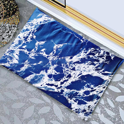 Diatomite soft foot pad absorbent quick drying antiskid bathroom mat
