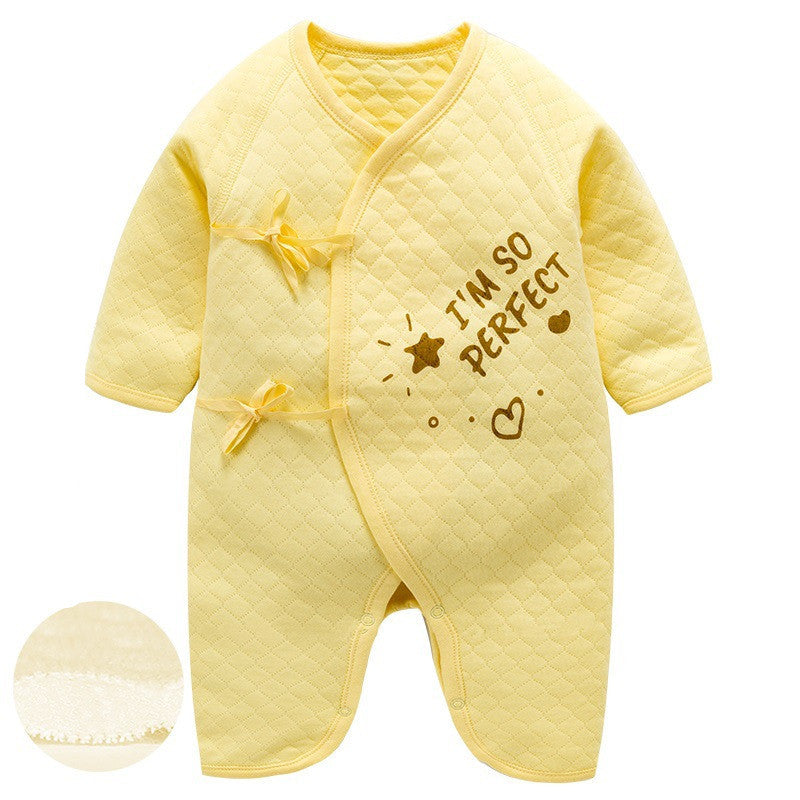 Newborn One-Piece Garment Spring Cotton-Padded Clothes Class A Clothing Bag Fart Suit
