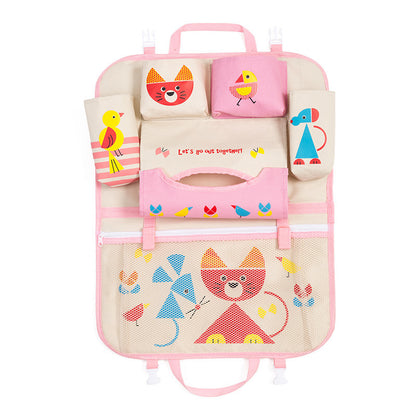 Cartoon car storage bag seat hanging bag