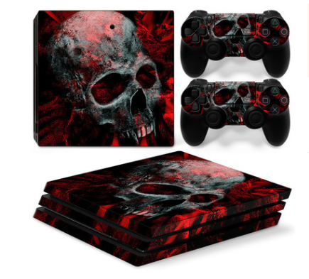 0131-0155 PS4 Pro game machine host Sticker Anti scraping geometric pattern sticker