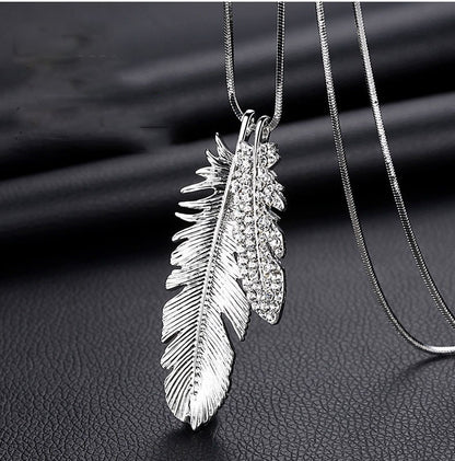 Crystal tassel necklace clothing accessories