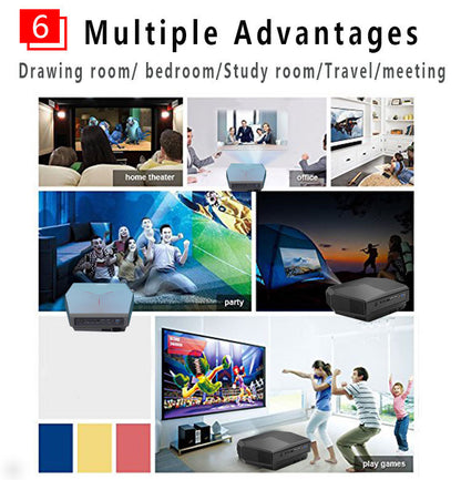 1080P HD Home Portable Voice Connection WiFi Mobile Phone Wireless Mini Projector