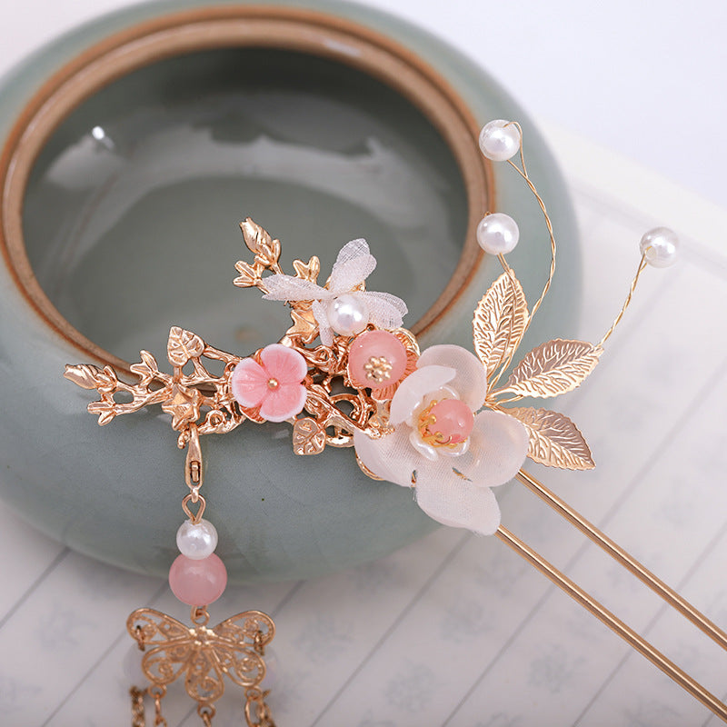 Ancient Hanfu headdress flow super step hairpin