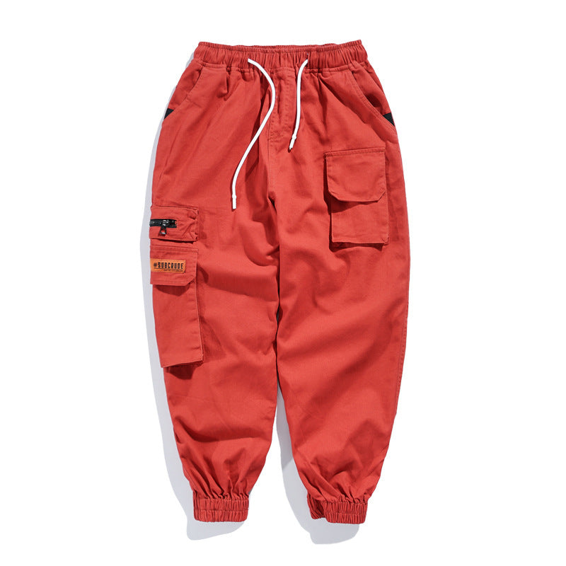 Men's overalls cropped harem pants