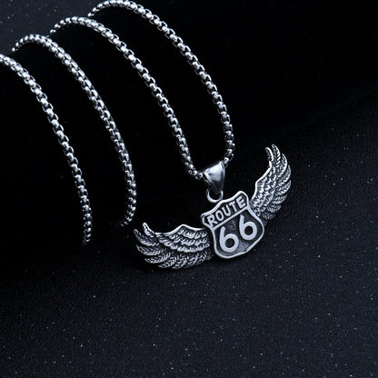Chain 66 road necklace