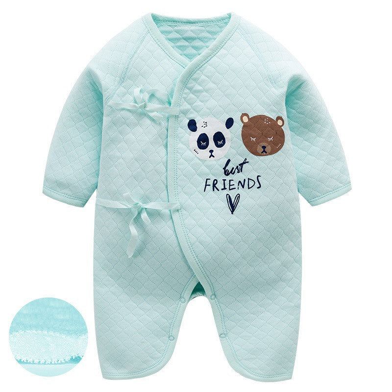 Newborn One-Piece Garment Spring Cotton-Padded Clothes Class A Clothing Bag Fart Suit