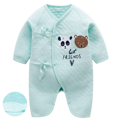 Newborn One-Piece Garment Spring Cotton-Padded Clothes Class A Clothing Bag Fart Suit