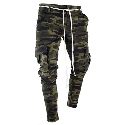 Men's jeans trend camouflage pants