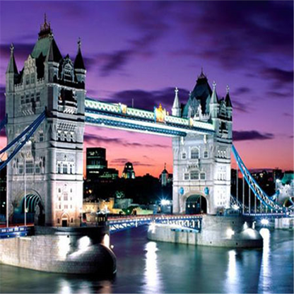 Large handmade landscape 1000 pieces of super hard paper cartoon