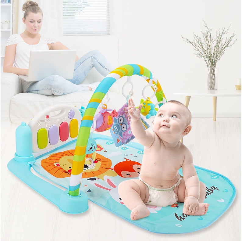 Baby pedal piano music fitness frame baby fitness blanket