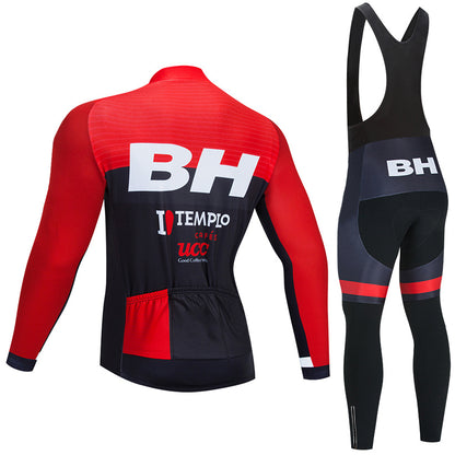 New Men's  Mountain Road Bike Long Sleeve Cycling Suit Set