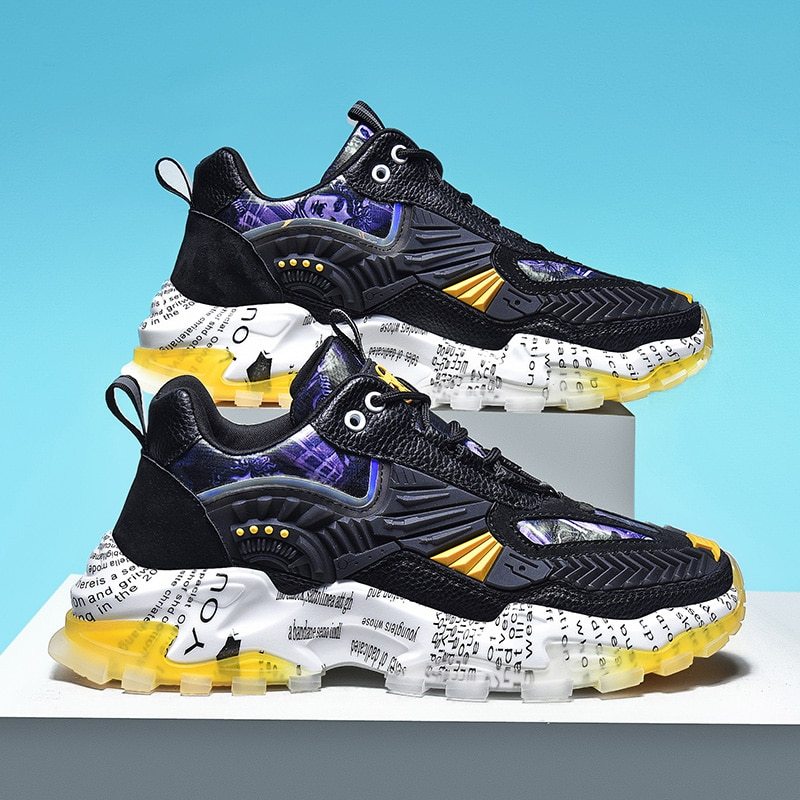 Men's breathable platform casual shoes