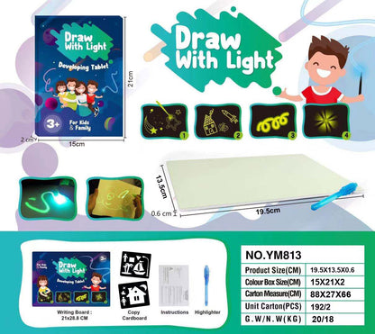 Fluorescent Painting Board, Luminous Board, Children's Luminous 3D Painting Writing Board