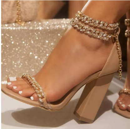 Ladies Sandals Summer Casual Sexy Chains Shoes Women - FLIPSTYLEZLLC