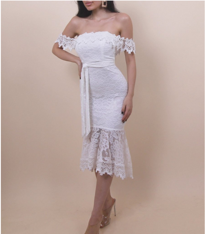 Slim pencil skirt that covers butt