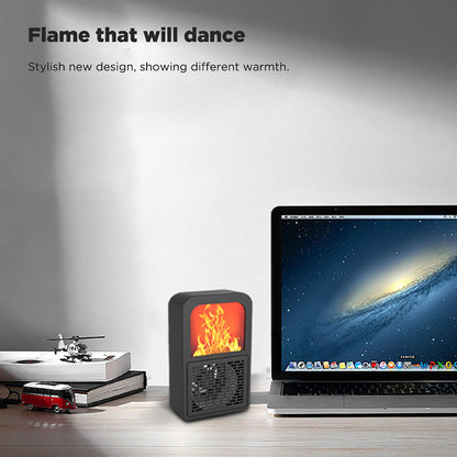Novelty fireplace 3D flame home desktop mini heater