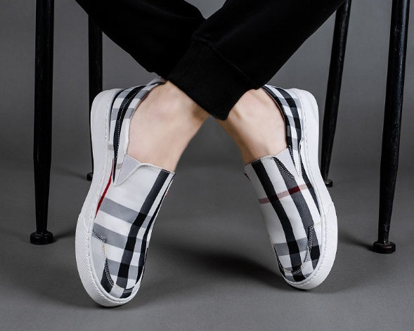 Trendy umbrella cloth men's shoes