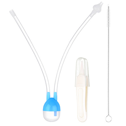 Baby Mouth Suction Nasal Aspirator Cleaning Tweezers Brush Set