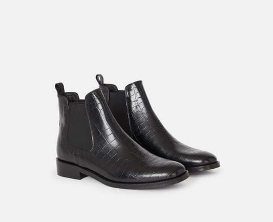 Comfortable mid-heel thick heel short boots children