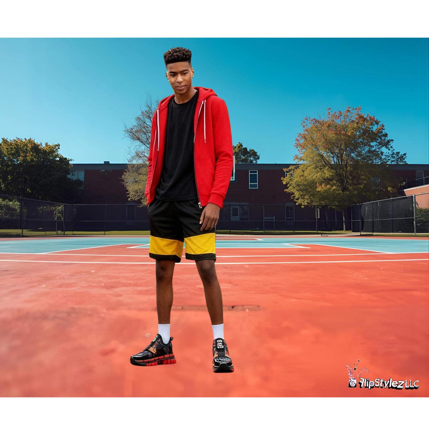 New Electrifying gold n black Retro sporty Shoes for men