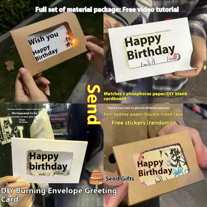 Handmade DIY Greeting Birthday Envelope Cartridge Material Package