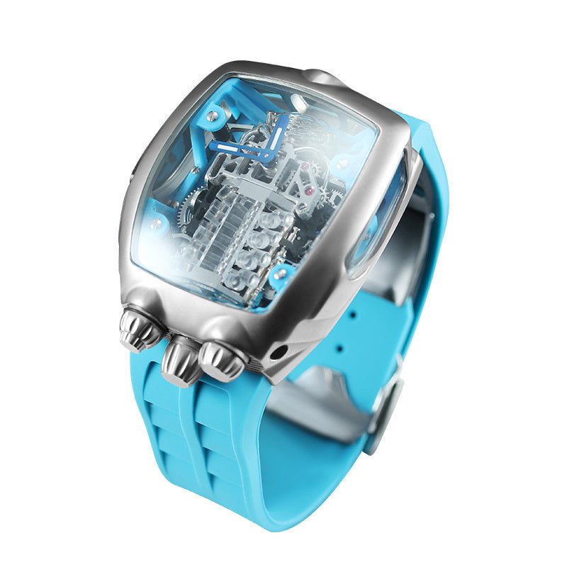 Cylinder Engine Multi-function Watch For Men