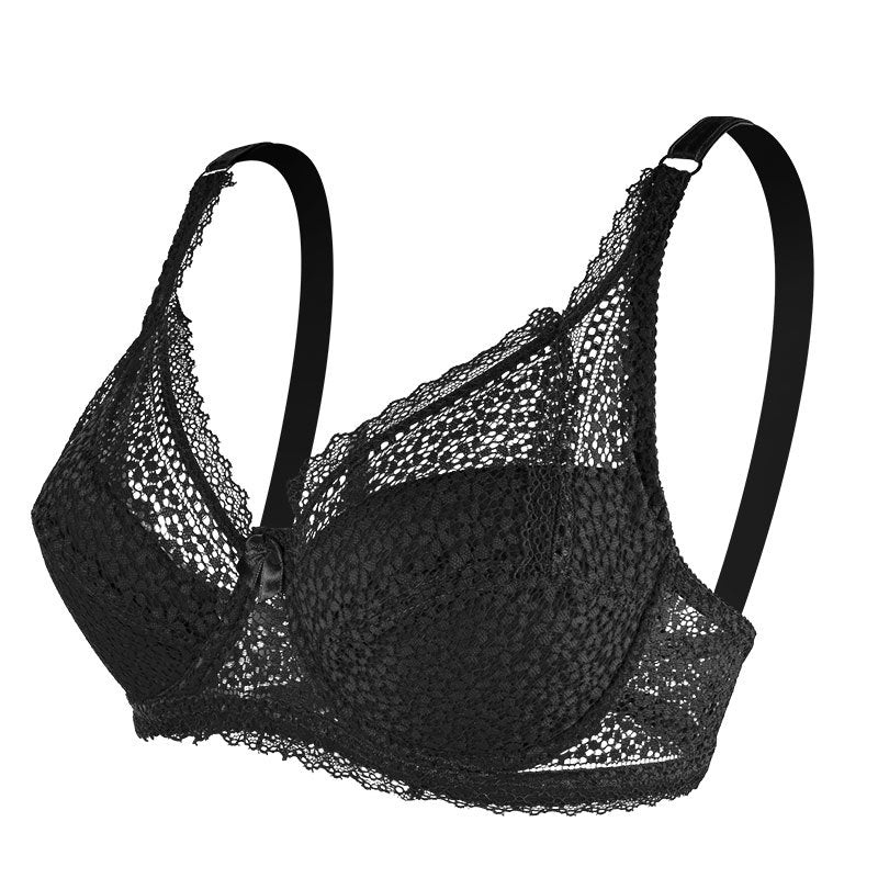 European And American Women's Plus Size Lace Bra