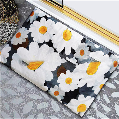 Diatomite soft foot pad absorbent quick drying antiskid bathroom mat