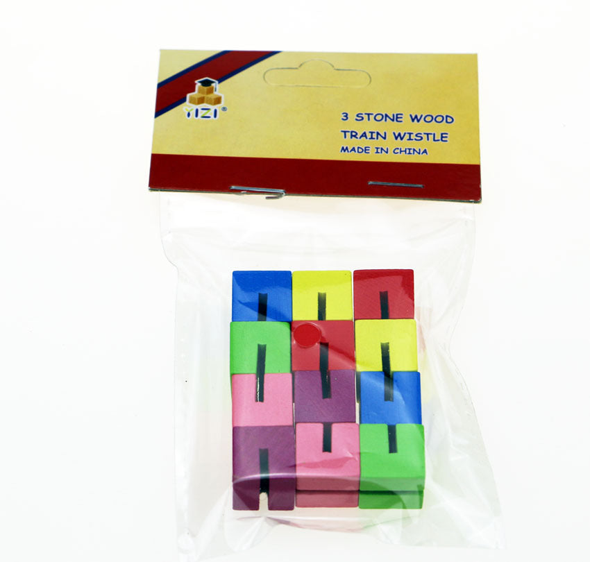 Mini Small Cube String Wooden Building Block Educational Toy