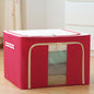 Steel Frame Storage Box Oxford Cloth Sorting Box Quilt Storage Box Folding Wardrobe Cloth Art Extra Large Storage Bag with Cover