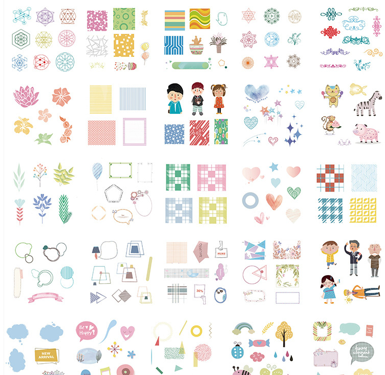 Gift box set sticker