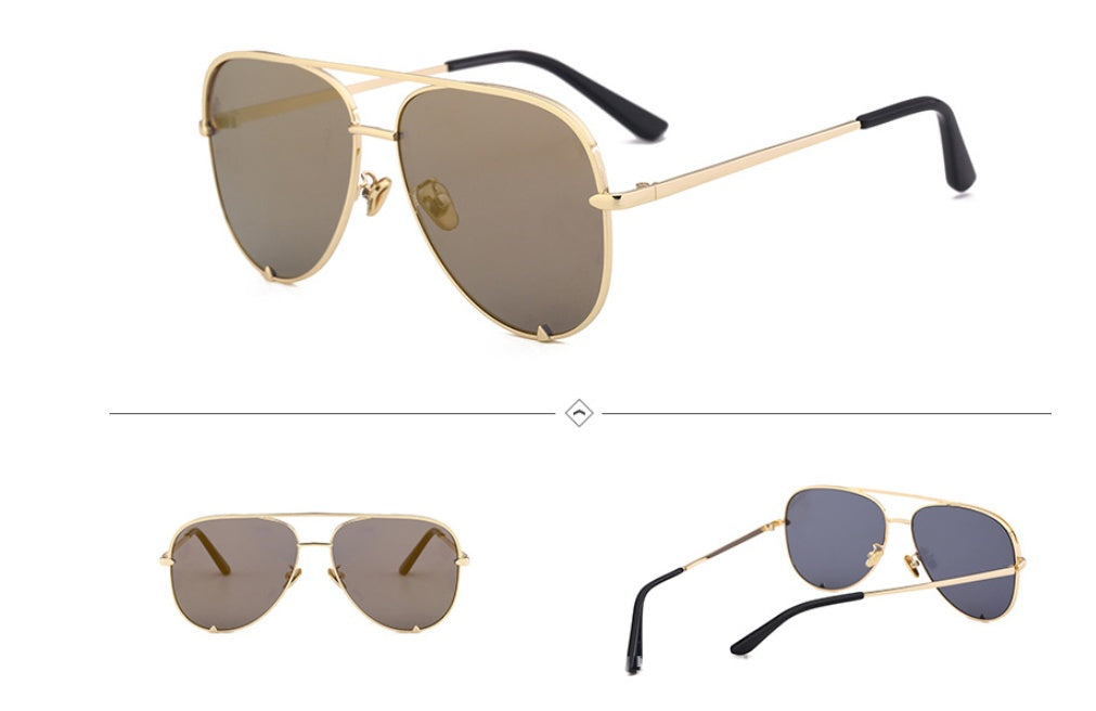 Personalized avant-garde aviator glasses