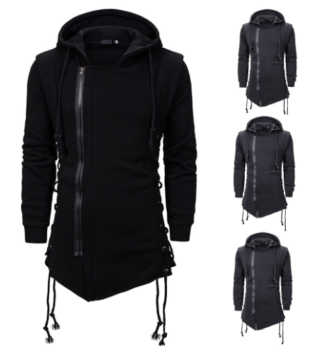 Plus Size Men's Hooded Loose Jacket