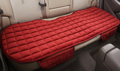 Winter car without backrest plush cushion