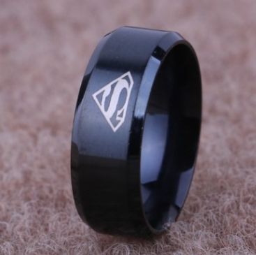 Fashion Titanium Steel Ring 316L Stainless Steel S Shape Men's Ring