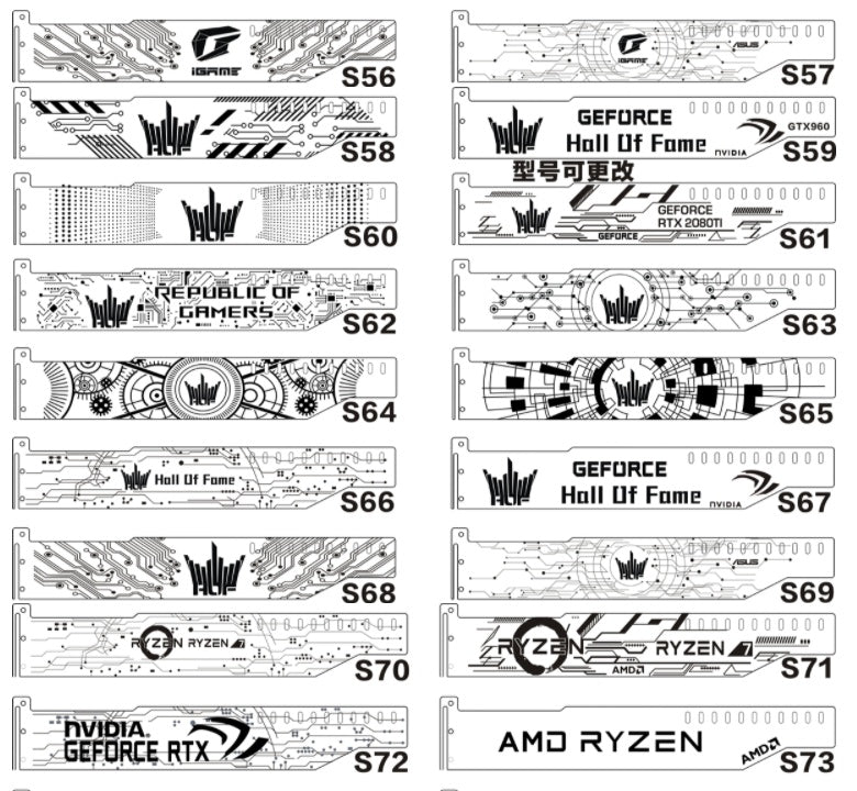 Colorful AURA Lamp Light Board RGB Graphics Card Holder Bracket