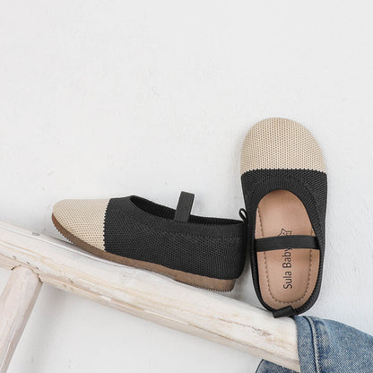 Children's peas shoes knitted shoes