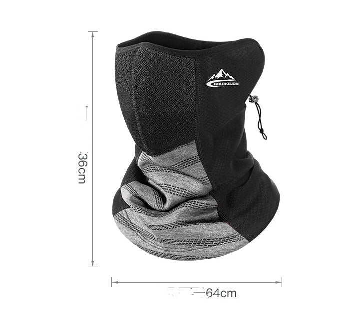 Plus velvet heat gathering cycling mask face towel